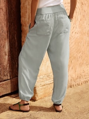 Mid Blue Hareem Lightweight Denim Trousers - Image 3 of 8