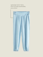 Mid Blue Hareem Lightweight Denim Trousers - Image 4 of 8