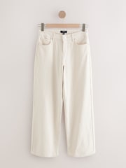 Ecru Stripe Straight Leg Denim Jeans - Image 6 of 8