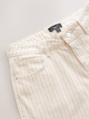 Ecru Stripe Straight Leg Denim Jeans - Image 7 of 8