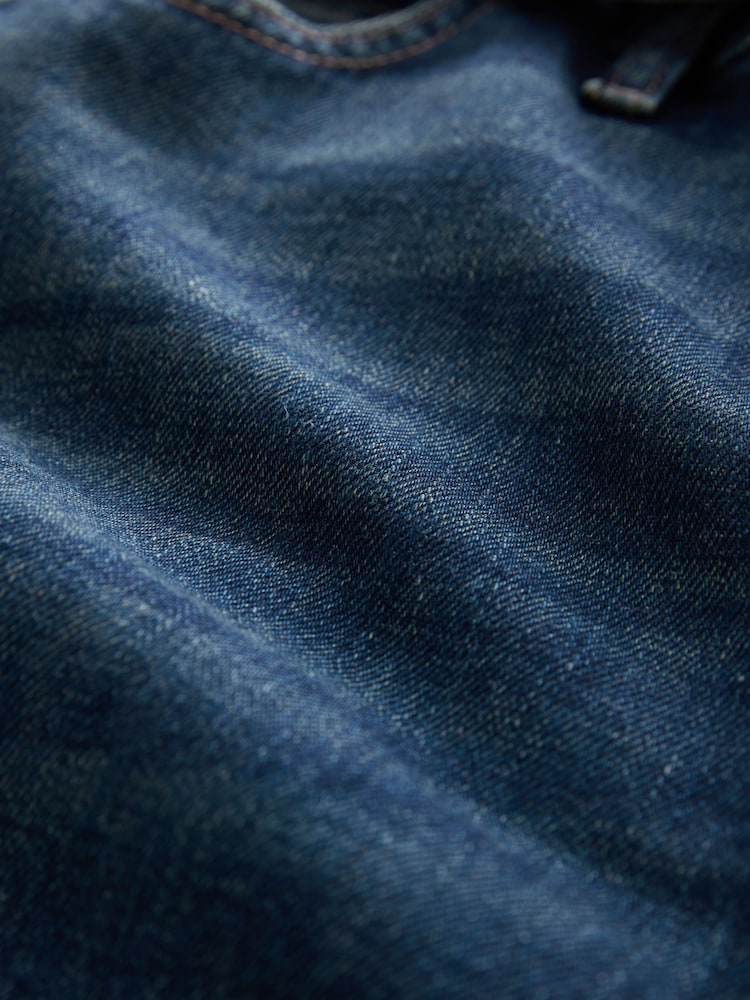 Tinted Blue Wide Leg Belted Jeans - Image 8 of 8