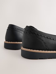 Black Wide Fit (G) School Loafers - Image 5 of 5