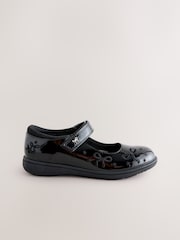 Black Patent Bow Mary Jane School Shoes - Image 2 of 5