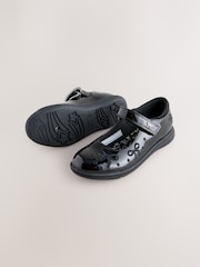 Black Patent Bow Mary Jane School Shoes - Image 3 of 5