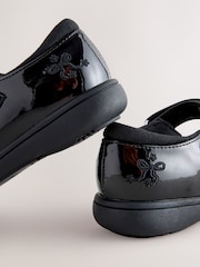 Black Patent Bow Mary Jane School Shoes - Image 5 of 5