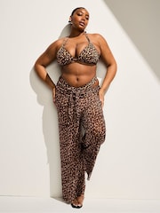 Bruin met luipaardprint - Victoria's Secret halter push-upbikinitop - Image 4 of 4