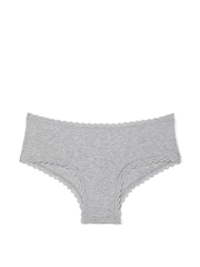 Victoria's Secret Grey Cheeky Cotton Lace Waist Knickers - Image 3 of 3