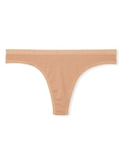 Victoria's Secret Praline Nude Logo Thong Knickers - Image 3 of 3