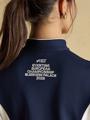 Joules Official Blenhiem Navy European Championship 1/4 Zip Long Sleeve Top - Image 7 of 8