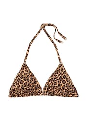 Victoria's Secret Leopard Brown Triangle Bikini Top - Image 4 of 4