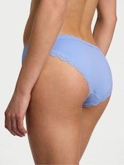 Victoria's Secret Cameo Blue Lace Trim Bikini Knickers - Image 2 of 3