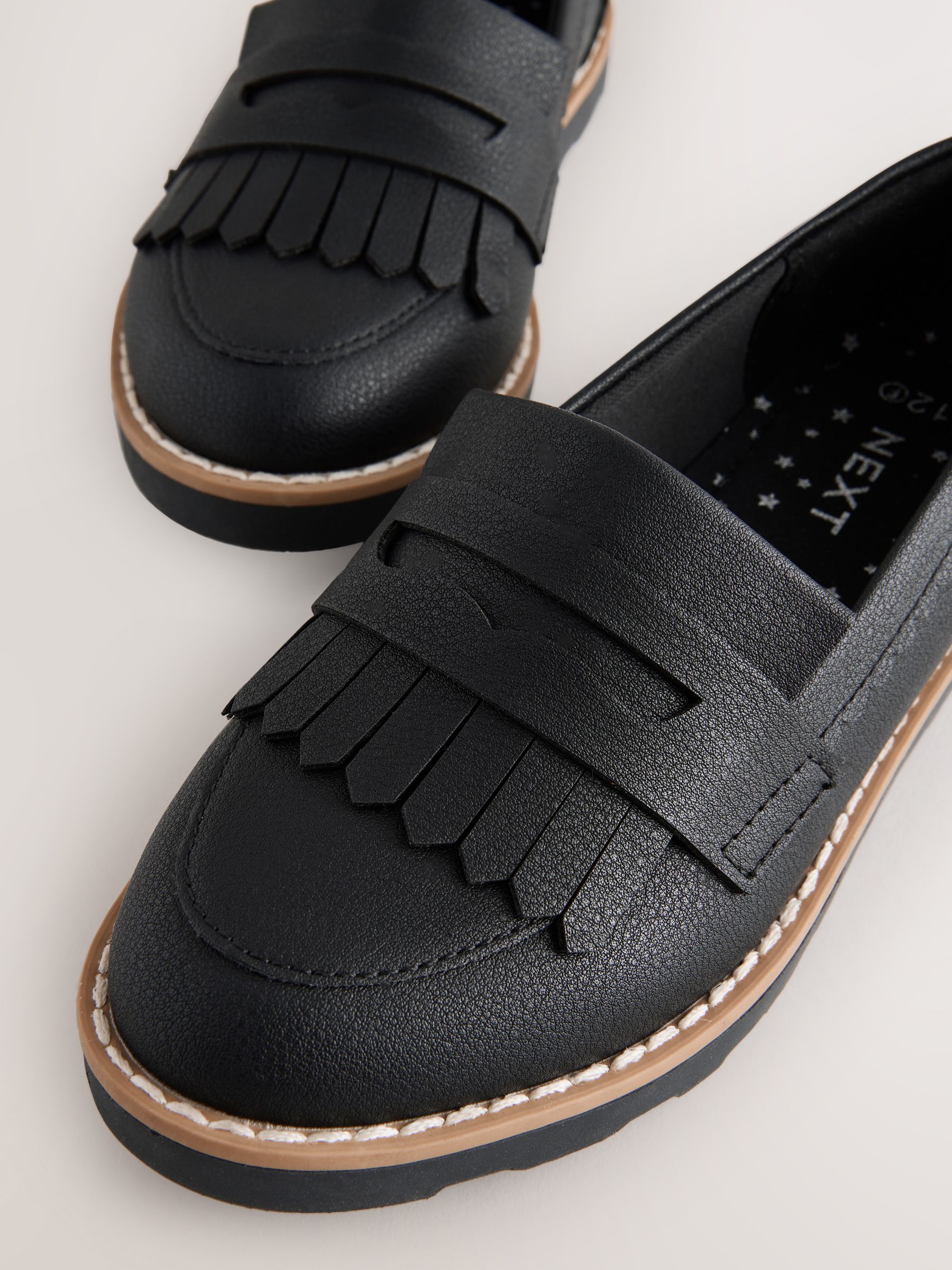 Next Narrow Buy Black Narrow Fit (E) School Loafers from the Next UK online shop