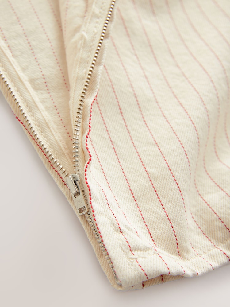 Gestreept - One shoulder Denim Top - Image 8 of 9