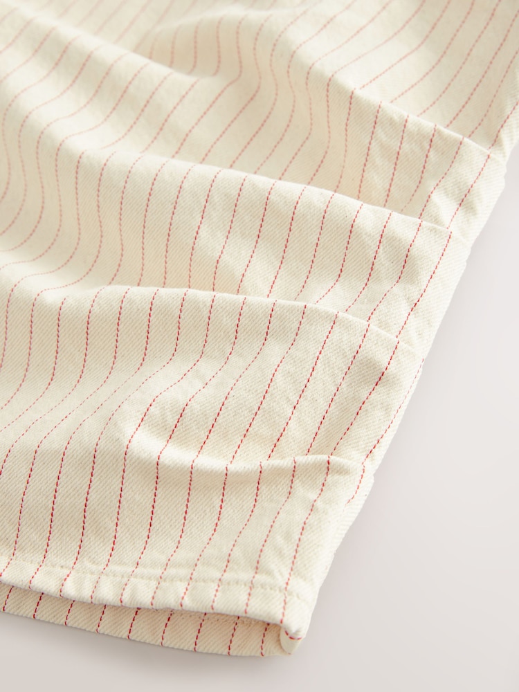 Striped One shoulder Denim Top - Image 9 of 9