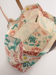 Floral Print Reusable Canvas Bag - Image 6 of 8