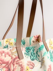 Floral Print Reusable Canvas Bag - Image 8 of 8