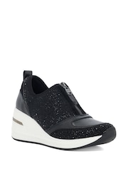 Dune London Black Elsha Trainers - Image 3 of 6