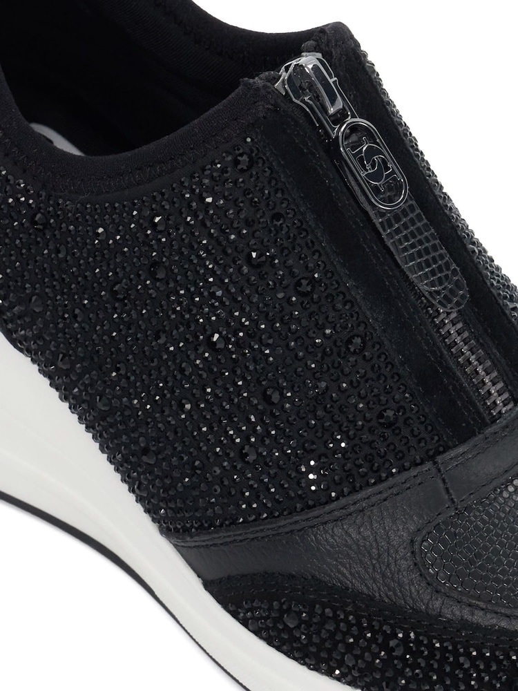 Dune London Black Elsha Trainers - Image 6 of 6