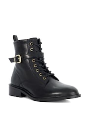 Dune London Black Puckles Ankle Boots - Image 3 of 6