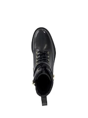Dune London Black Puckles Ankle Boots - Image 5 of 6