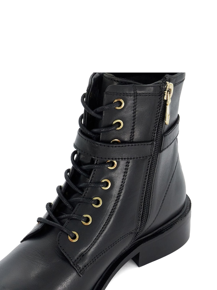 Dune London Black Puckles Ankle Boots - Image 6 of 6