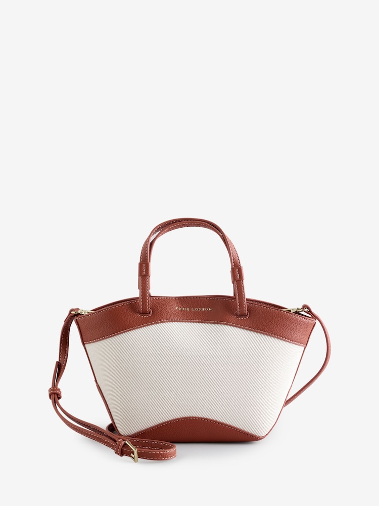 Katie Loxton Natural Siena Canvas Mini Tote Bag - Image 1 of 4
