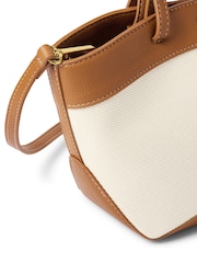 Katie Loxton Natural Siena Canvas Mini Tote Bag - Image 4 of 4