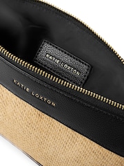 Katie Loxton Black Riviera Raffia Wristlet Clutch - Image 4 of 4