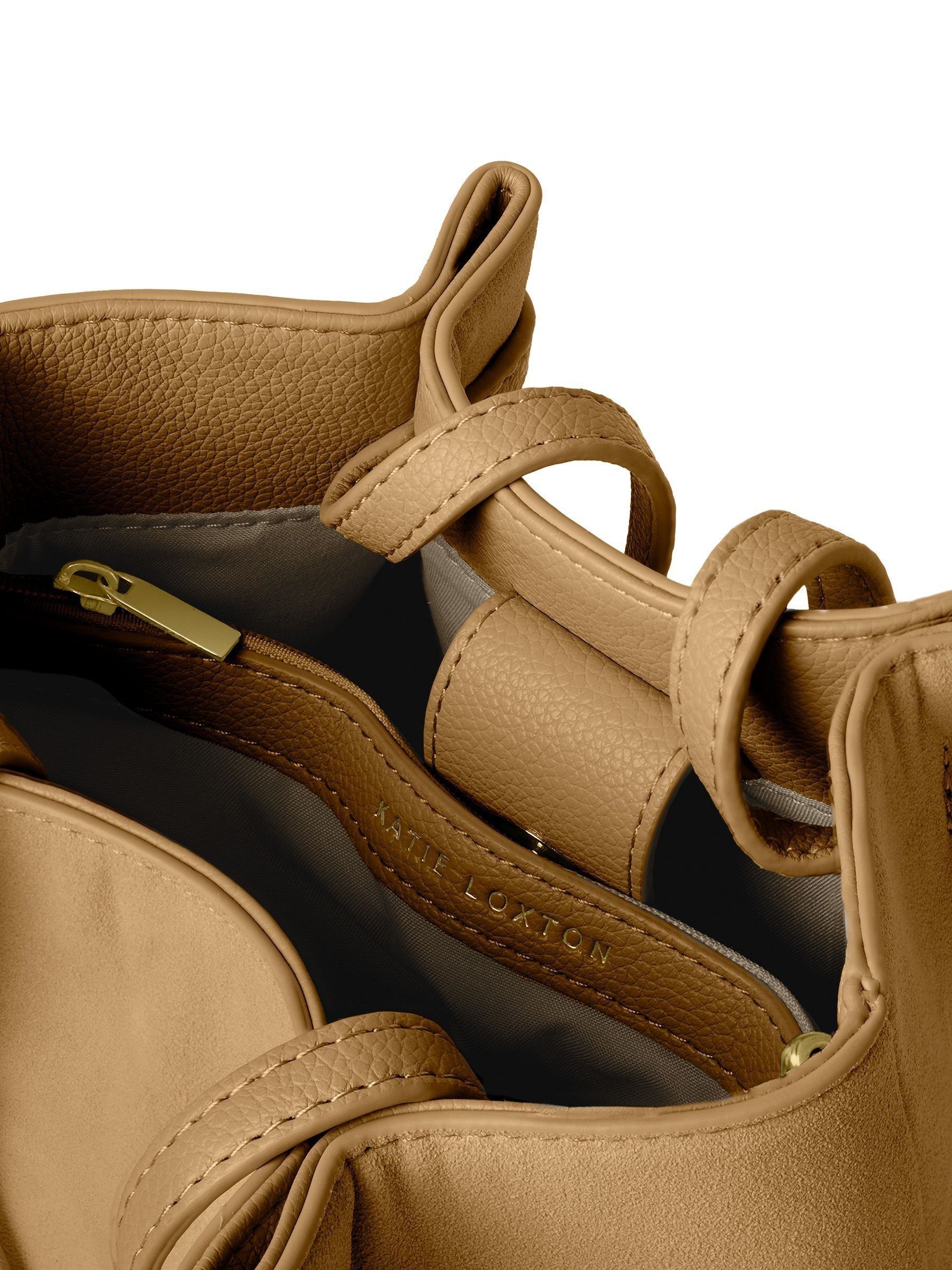 Buy Katie Loxton Brown Celina Suedette Bucket Bag from Next USA