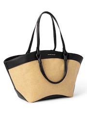 Katie Loxton Black Siena Canvas Tote Bag - Image 2 of 4