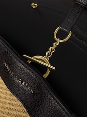 Katie Loxton Black Siena Canvas Tote Bag - Image 3 of 4