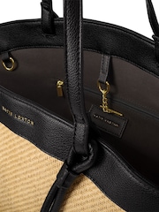 Katie Loxton Black Siena Canvas Tote Bag - Image 4 of 4