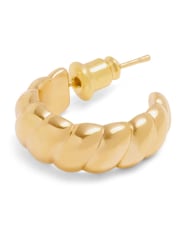 Katie Loxton Gold Tone Harper Twist Hoop Earrings - Image 3 of 4