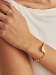 Katie Loxton Gold Tone Marina Wave Bangle - Image 1 of 3