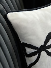 Embroidered Bow 50 x 30cm Cushion - Изображение 4 из 5