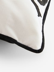 Embroidered Bow 50 x 30cm Cushion - Изображение 5 из 5