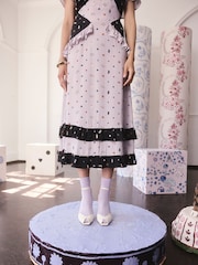 Cath Kidston Lilac Purple Lady Luck Viscose Tea Dress - Image 1 of 10