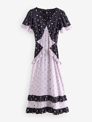 Cath Kidston Lilac Purple Lady Luck Viscose Tea Dress - Image 10 of 10