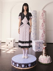 Cath Kidston Lilac Purple Lady Luck Viscose Tea Dress - Image 6 of 10