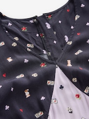 Cath Kidston Lilac Purple Lady Luck Viscose Tea Dress - Image 8 of 10