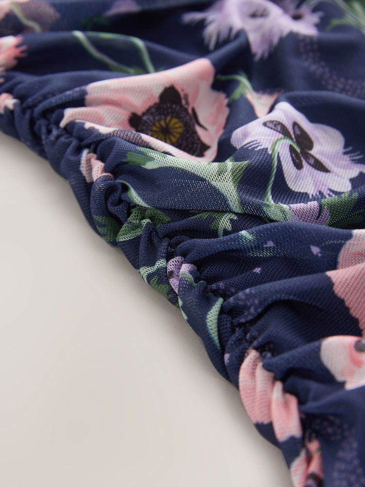 Cath Kidston Black Navy Peony Deck Mesh Dress - Image 3 of 3