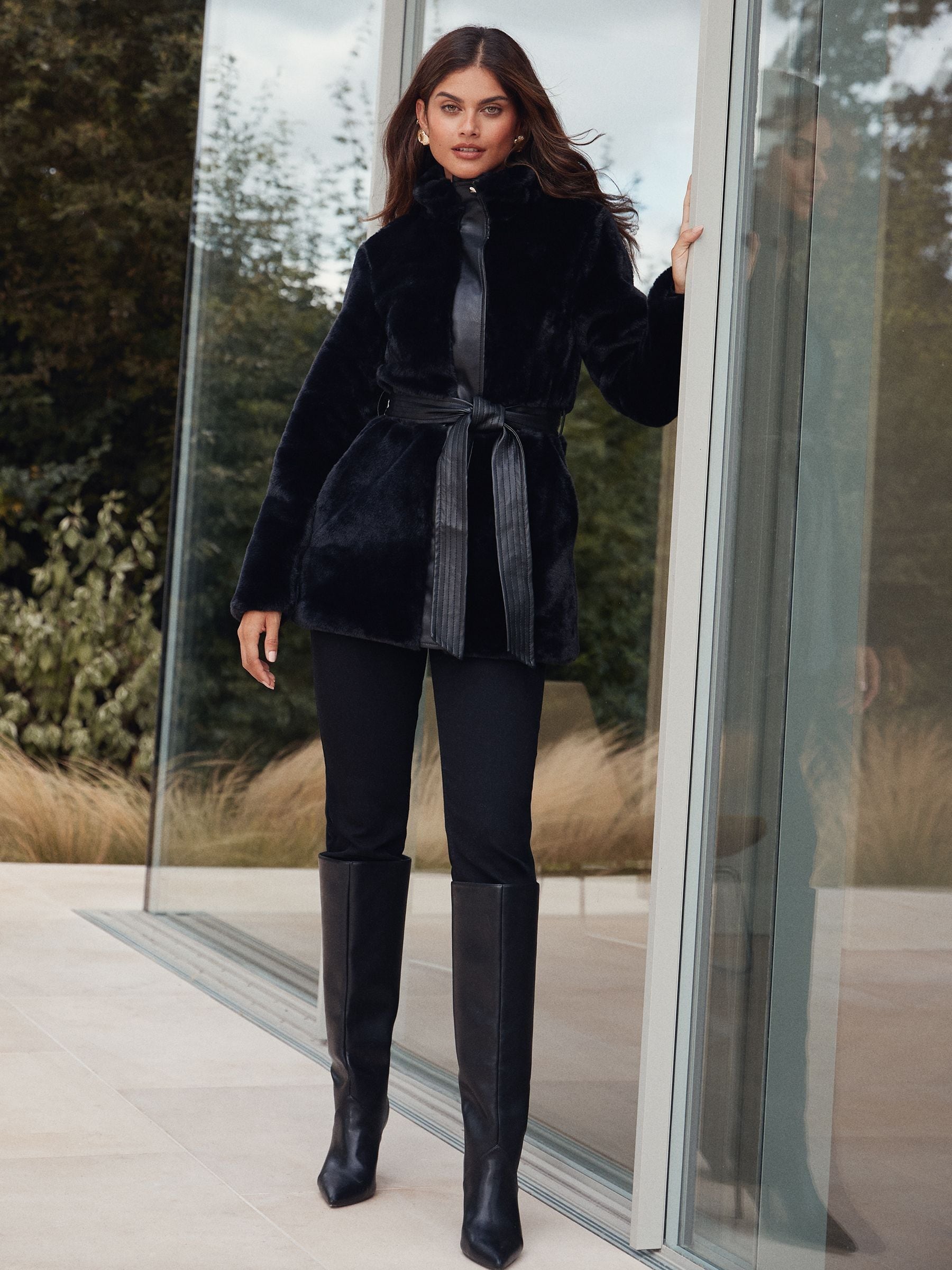 atyHerlipto  Faux Fur Coat ブラック atyHerlipto Faux Fur Coat ブラック 新色】Winter Love Faux Fur Coat