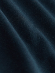 Navy Blue Square Neck Tiered Mini Boho Dress - Image 9 of 9