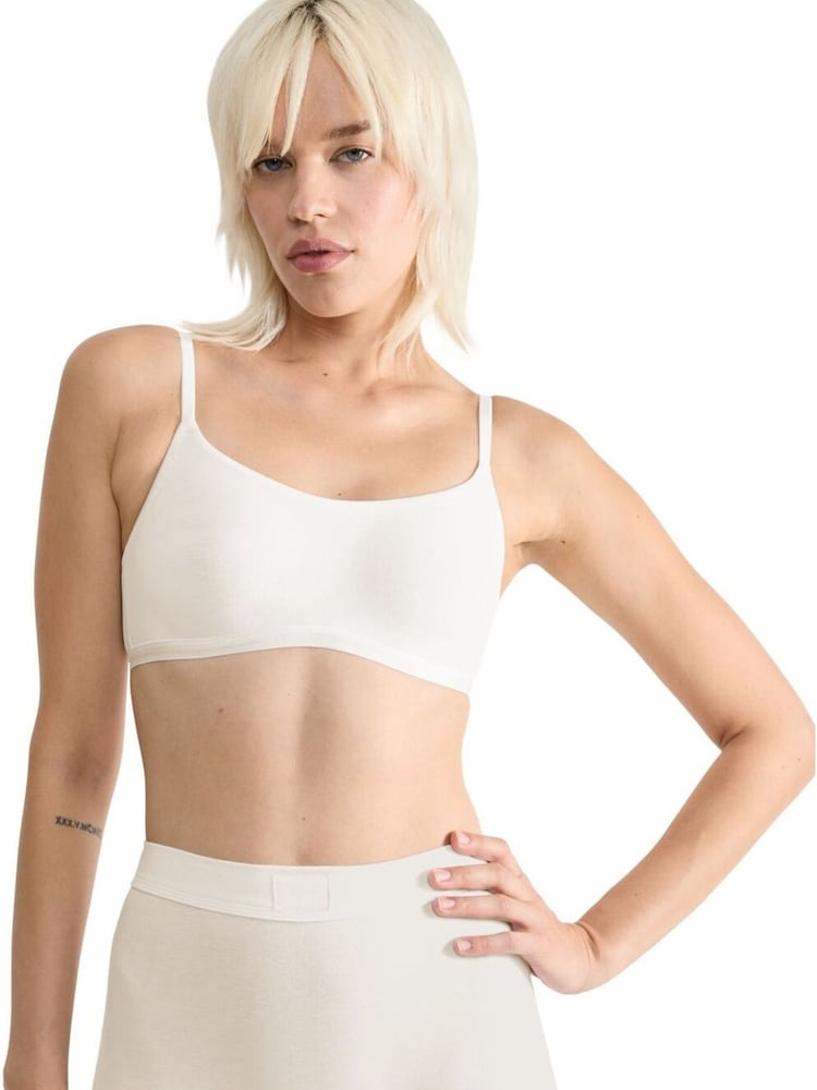 Sloggi GO Daily Cotton Highwaist White Bras 3 Pack - Image 1 of 6