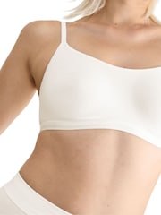 Sloggi GO Daily Cotton Highwaist White Bras 3 Pack - Image 3 of 6