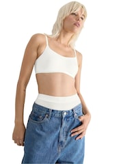 Sloggi GO Daily Cotton Highwaist White Bras 3 Pack - Image 4 of 6