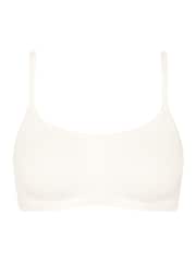 Sloggi GO Daily Cotton Highwaist White Bras 3 Pack - Image 5 of 6