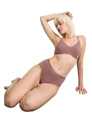 Sloggi Go Daily Cotton Highwaist Black Bras 3 Pack - Image 3 of 5