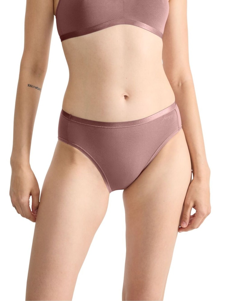 Marrón/dorado - Sloggi Go Daily Cotton Altowaist Beige Briefs - Imagen 1 de 6