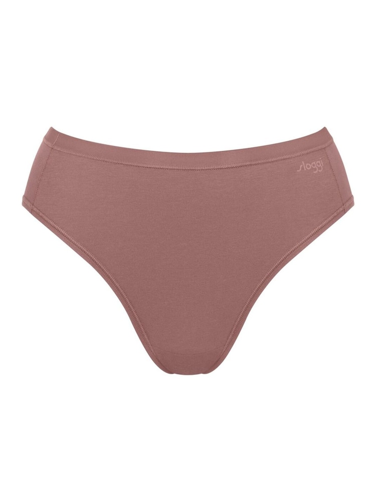 Sloggi Go Daily Cotton Highwaist Black Knickers 3 Pack - Image 5 of 6